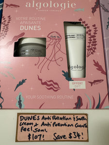 Dunes Special - Anti Pollution & Soothing Cream and Anti Pollution Gentle Peel. Save $34!