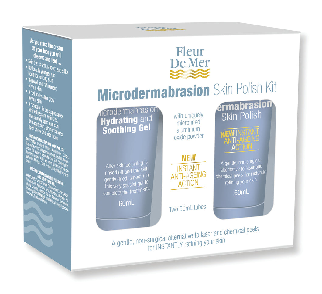 MICRODERMABRASION SKIN POLISH KIT  A gentle, high tech alternative to laser and chemical peeling for instantly refining the skin.